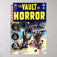 VINTAGEM DE Arte da Horror Comic Book