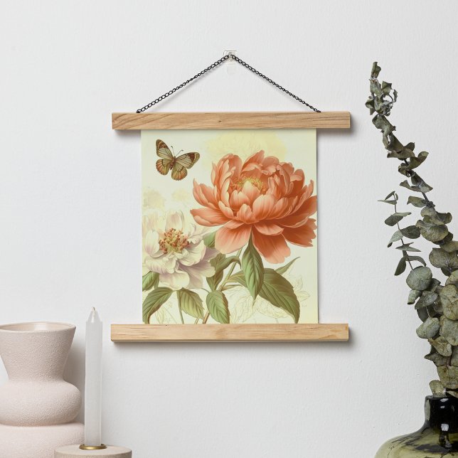 POSTER VINTAGEM FLORAL SIMPLES COM BORDA (Criador carregado)