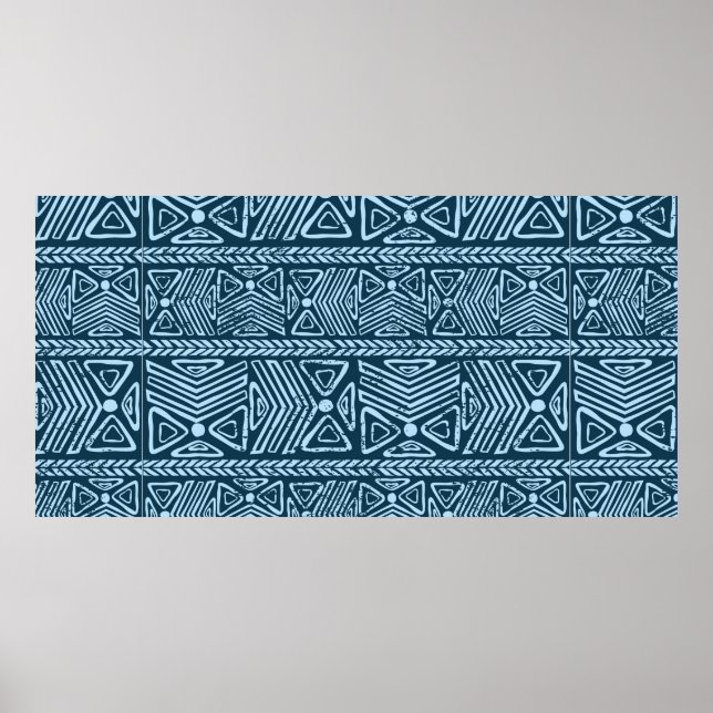 Poster Vintagem tribal sem descontinuidades (Frente)