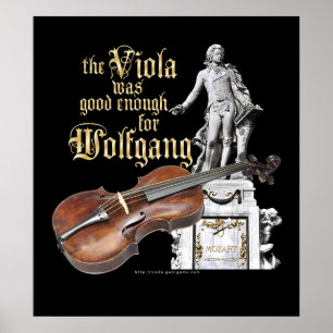Poster Viola & Mozart