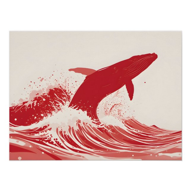 Pôster Violação de onda vermelha (Frente)