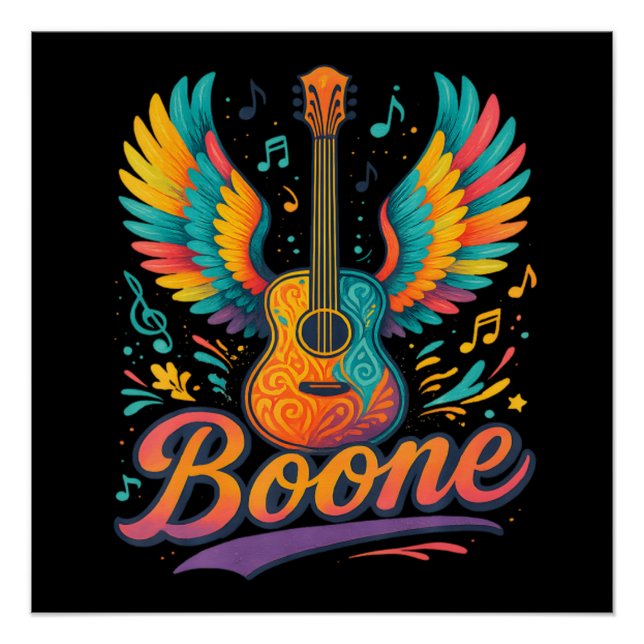 Pôster Violão Boone (Frente)