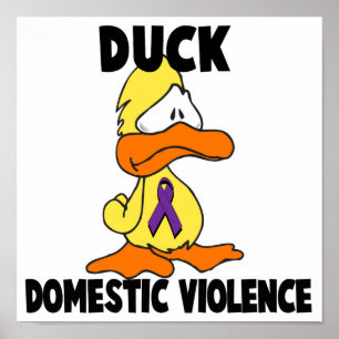 Pôster Violência Doméstica Duck