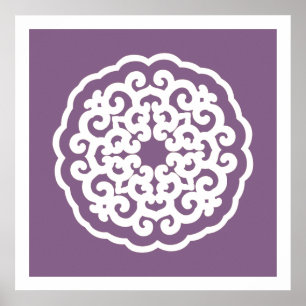 Pôster Violet Asian Moods Mandalla