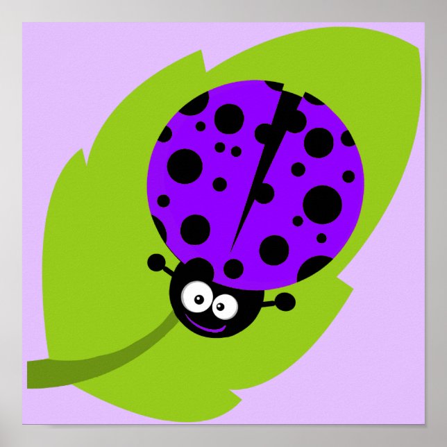 Poster Violet Purple Ladybug (Frente)