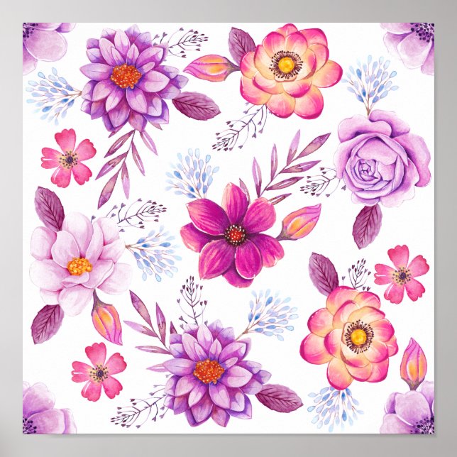 Poster Violet rosa (Frente)