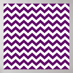 Poster Violet Safari Chevron Africano