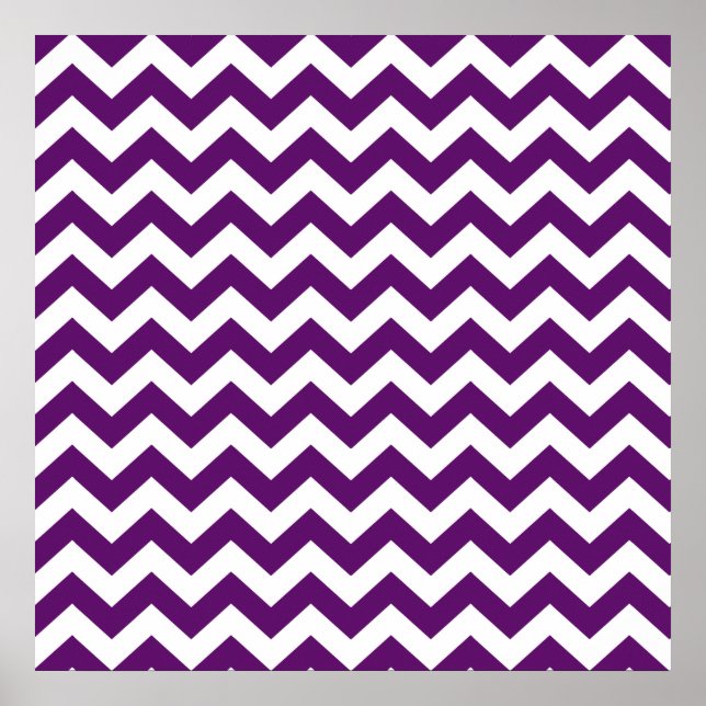 Poster Violet Safari Chevron Africano (Frente)
