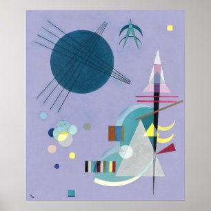 Poster Violet - Verde, Kandinsky — 1926