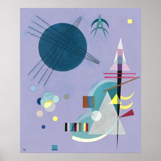 Poster Violet - Verde, Kandinsky — 1926  (Frente)