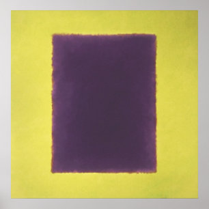 Poster violeta, amarela em verde