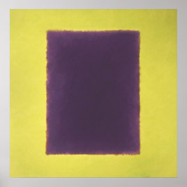 Poster violeta, amarelo em verde