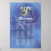 Violino Branco com Flores - Música e Natureza Eleg