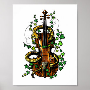 Poster Violino e cobra