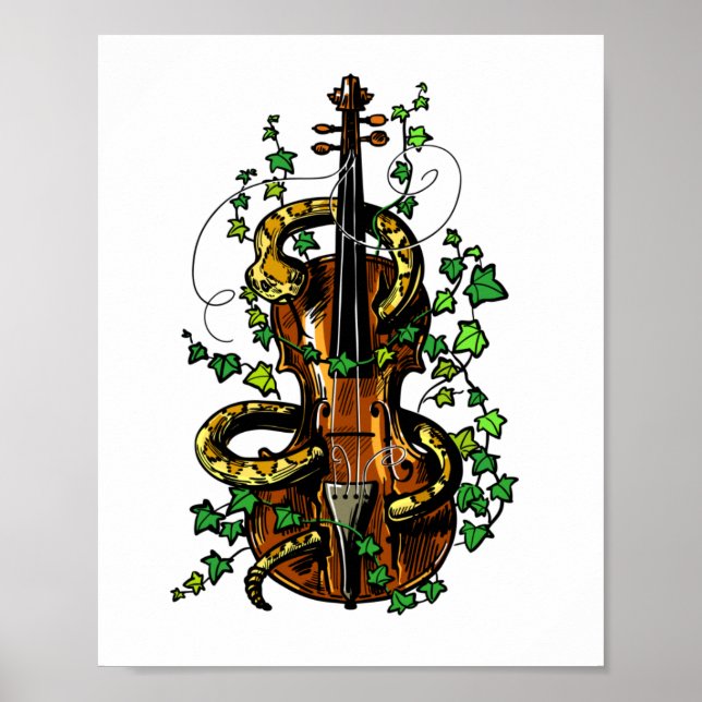 Poster Violino e cobra (Frente)