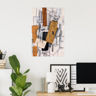 Poster Violino e Partitura   Georges Braque  