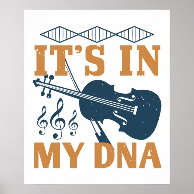 Poster Violino - Está no meu DNA (Frente)