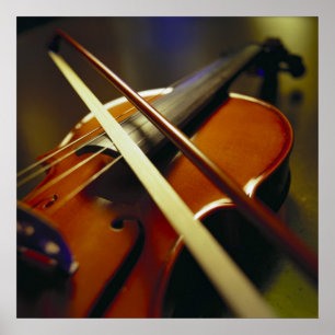 Poster Violino & Fim-Acima 1 do arco