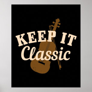 Poster Violino - Manter Clássico