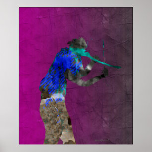 Pôster Violino Verde