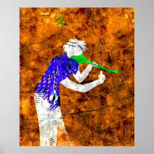 Poster Violino Verde