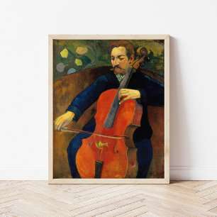 Poster Violoncellist Schneklud   Paul Gauguin