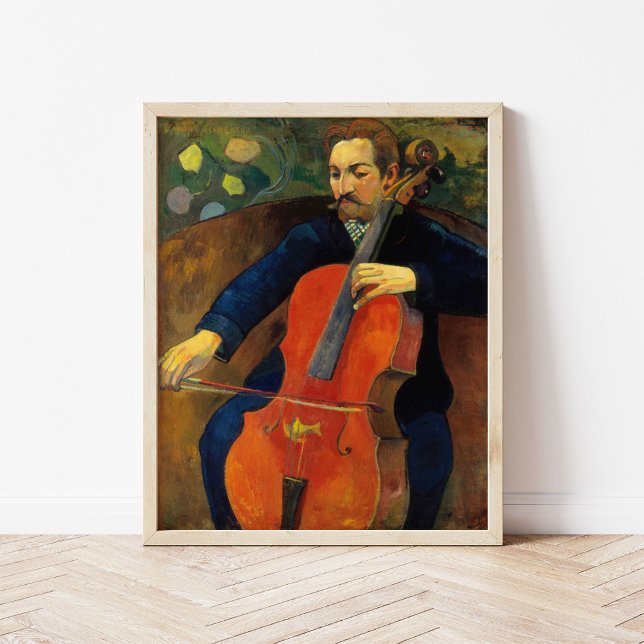 Poster Violoncellist Schneklud | Paul Gauguin (Criador carregado)