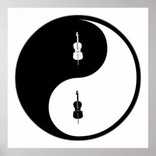 Pôster Violoncelo de Yin Yang
