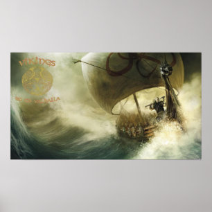 Poster Viquingues vão a Valhalla