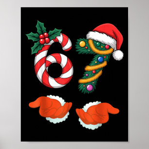 Poster Viral 67 Bengalas Natal Árvore De Natal Com Mão Ho