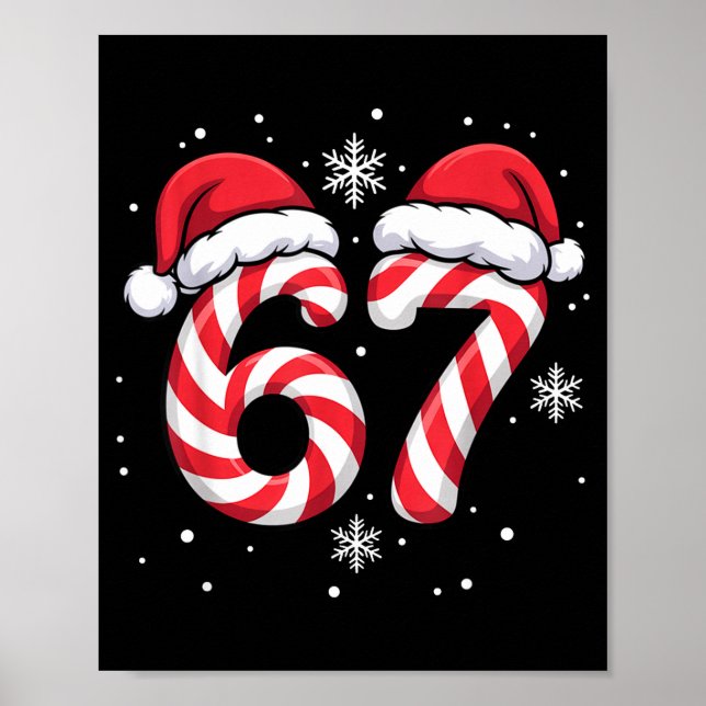 Poster Viral 67 Candy Canes Santa Holiday Kids Humor Funn (Frente)