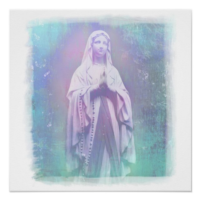 Pôster Virgem Abençoada Maria Poster (Frente)