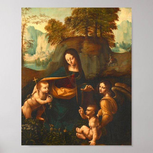 Poster Virgem Das Rochas Por Leonardo Da Vinci (Frente)