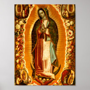 Poster Virgem de Guadalupe Nossa Senhora Mãe Maria