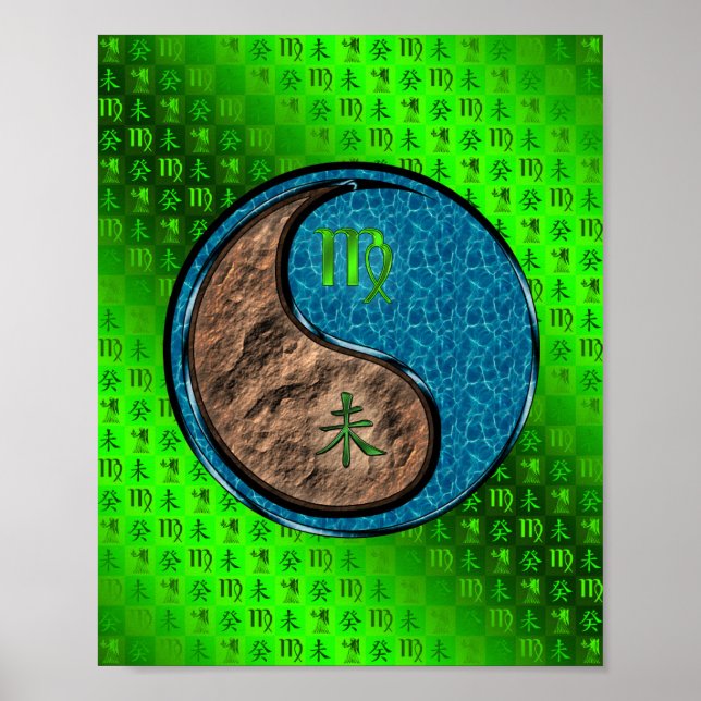 Poster Virgem e Caprino de Água (Frente)