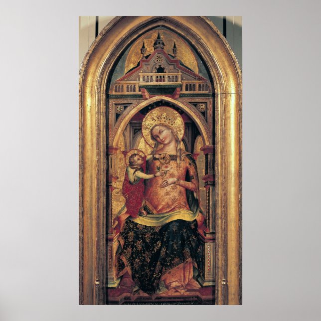Pôster Virgem e Criança, 1372 (Frente)