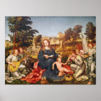 Virgem e Criança e Anjos, 1536-38