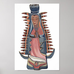 Poster Virgem Maria Nossa Senhora de Guadalupe pintura