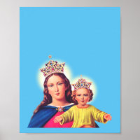 Virgem Maria rainha com Jesus