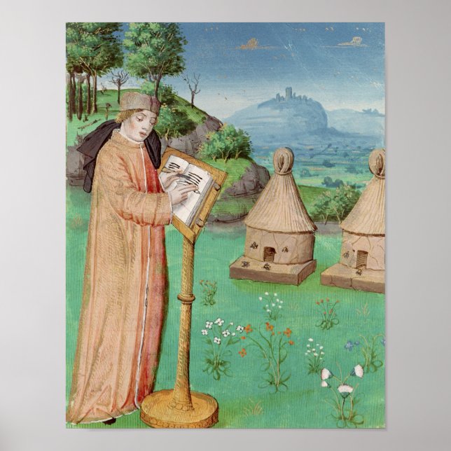 Pôster Virgil escrevendo a vida das abelhas (Frente)