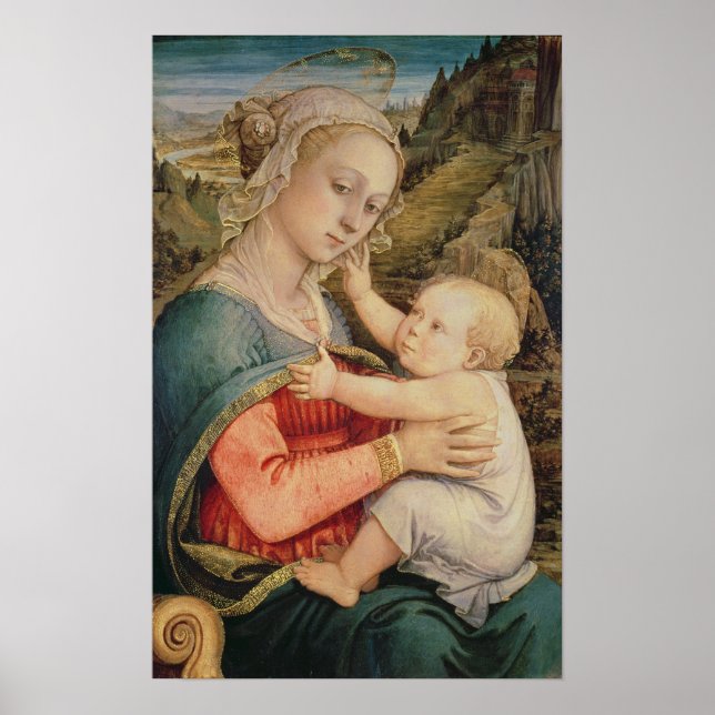 Poster Virgin and Child, c.1465 (Frente)