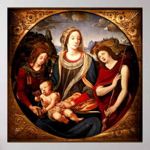 Poster Virgin e criança