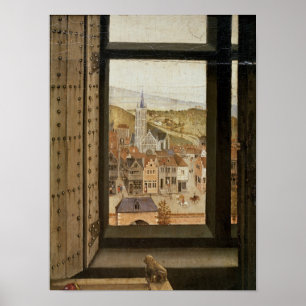 Poster Virgin e criança antes de um Firescreen, c.1440 2