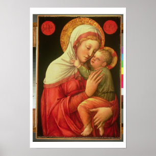 Poster Virgin e criança, c.1465 (óleo no painel)