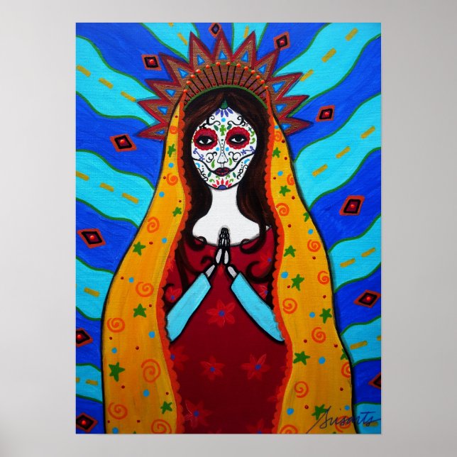 POSTER VIRGIN GUADALUPE DIA DE LOS MUERTOS (Frente)