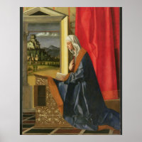 Virgin Mary, from The Annunciation diptych (oil on