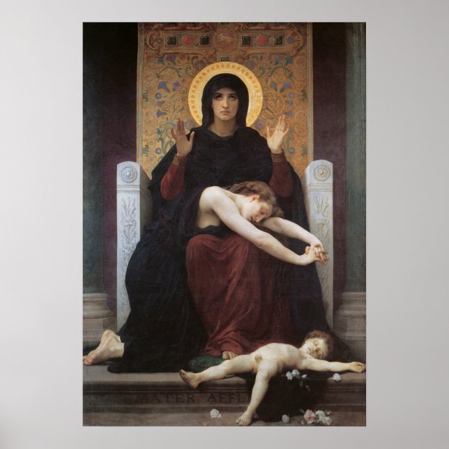 Poster Virgin of Consolation – William Adolphe Bouguereau (Frente)