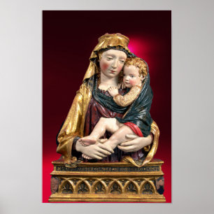 Pôster VIRGIN WITH CHILD ,Red Ruby Christmas