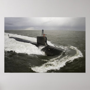 Pôster Virginia-class attack submarine