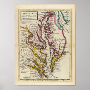Pôster Virgínia e Maryland